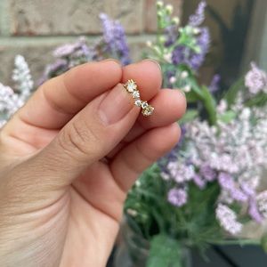 Melinda Maria Gold Diamond ear cuff